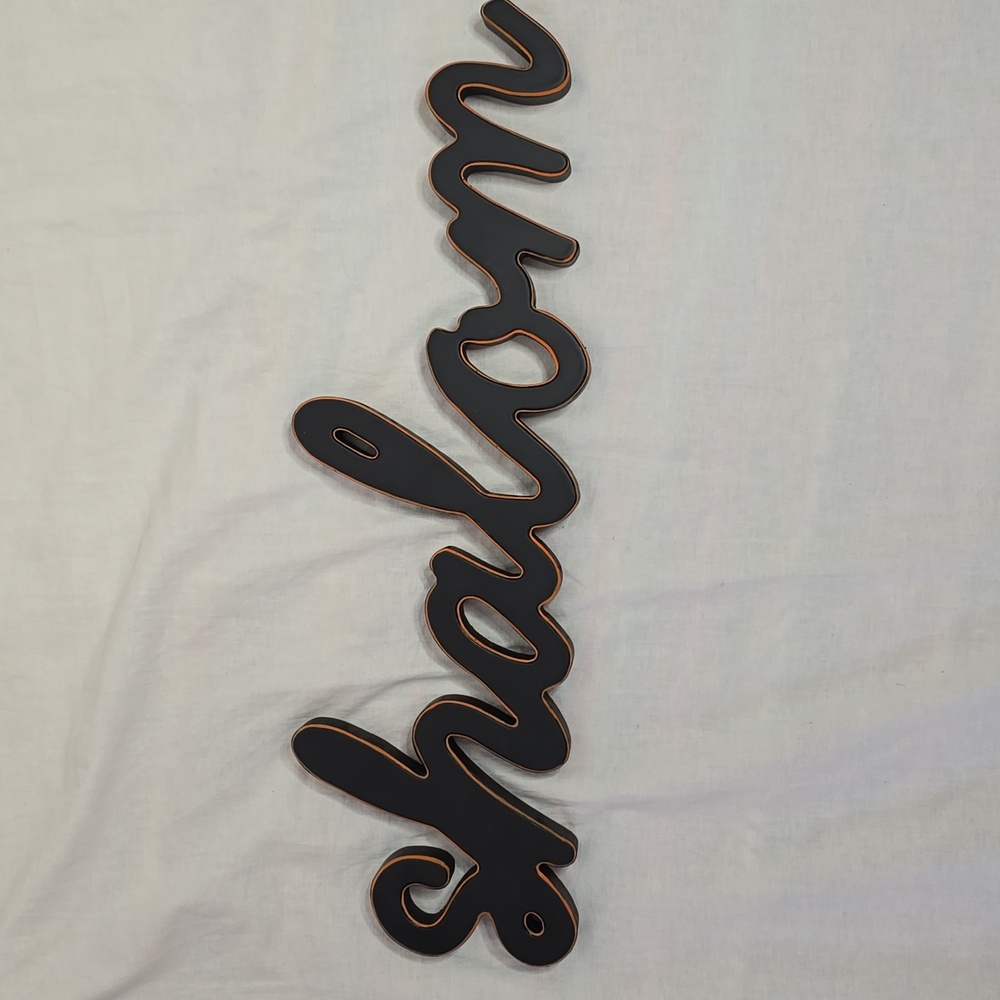 Shalom Word Wooden Wall Sign New
